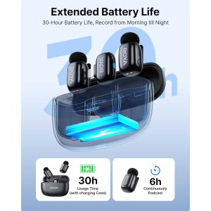 میکروفون یقه ای بی سیم بویا مدل Boya MINI 15 رابط Lightning